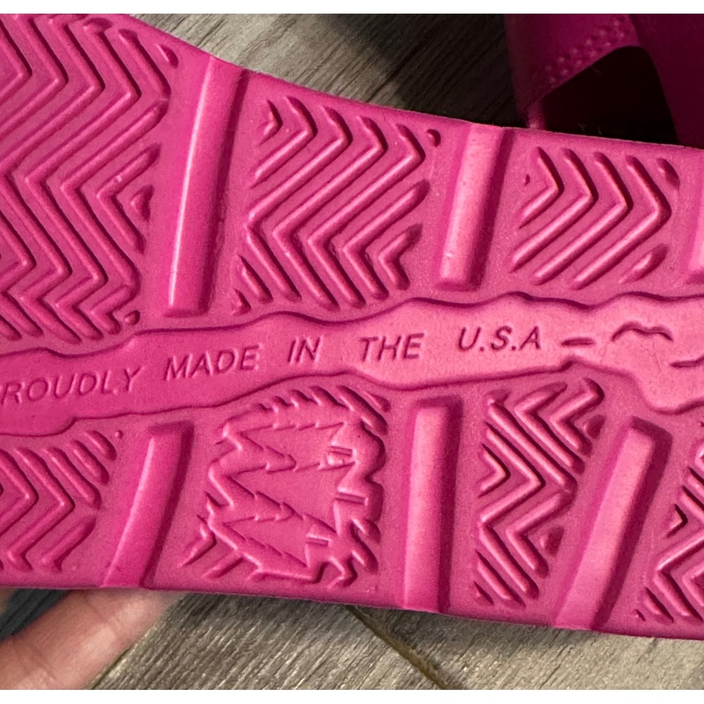 Nuusol Hailey Slide Sandals Women Hot Pink Cross Strap Arch Support Size 8 - Picture 8 of 8